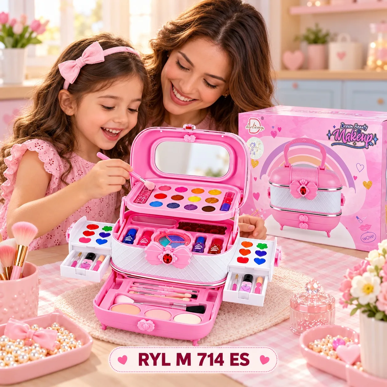 JUEGO DE MAQUILLAJE TIPO MALETIN M 714, imagen 1