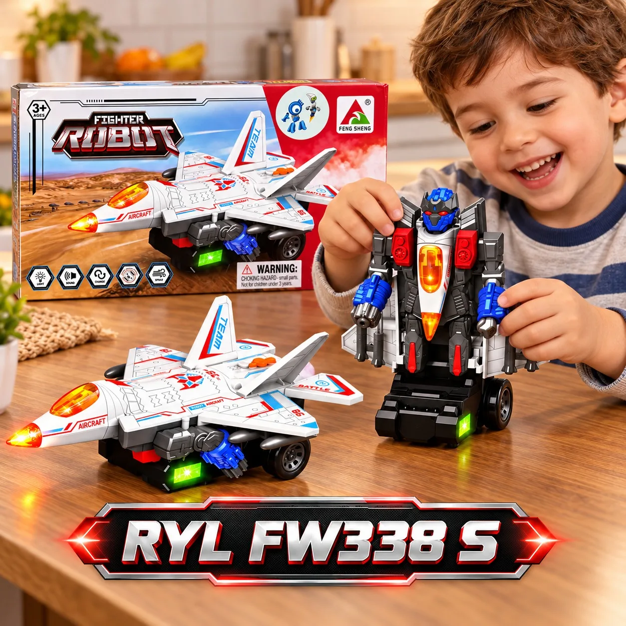 JUGUETE AVIÓN TRANSFORMER FW338 S, imagen 1