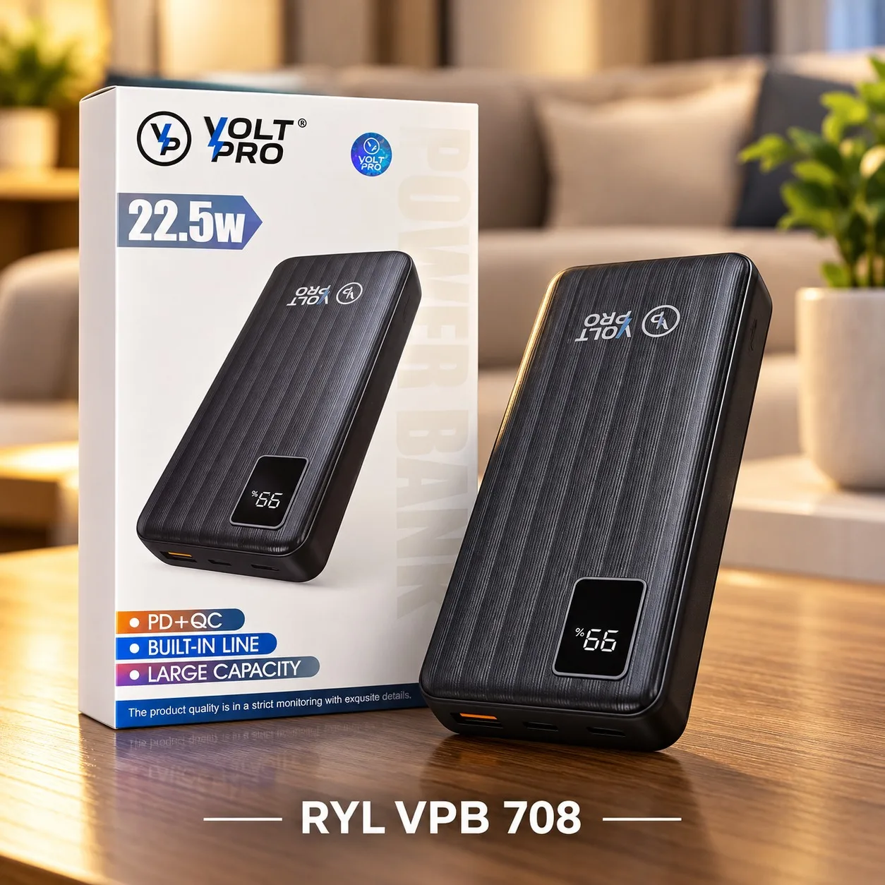 POWER BANK DE 10000MAH VOLT PRO VPB 708, imagen 1