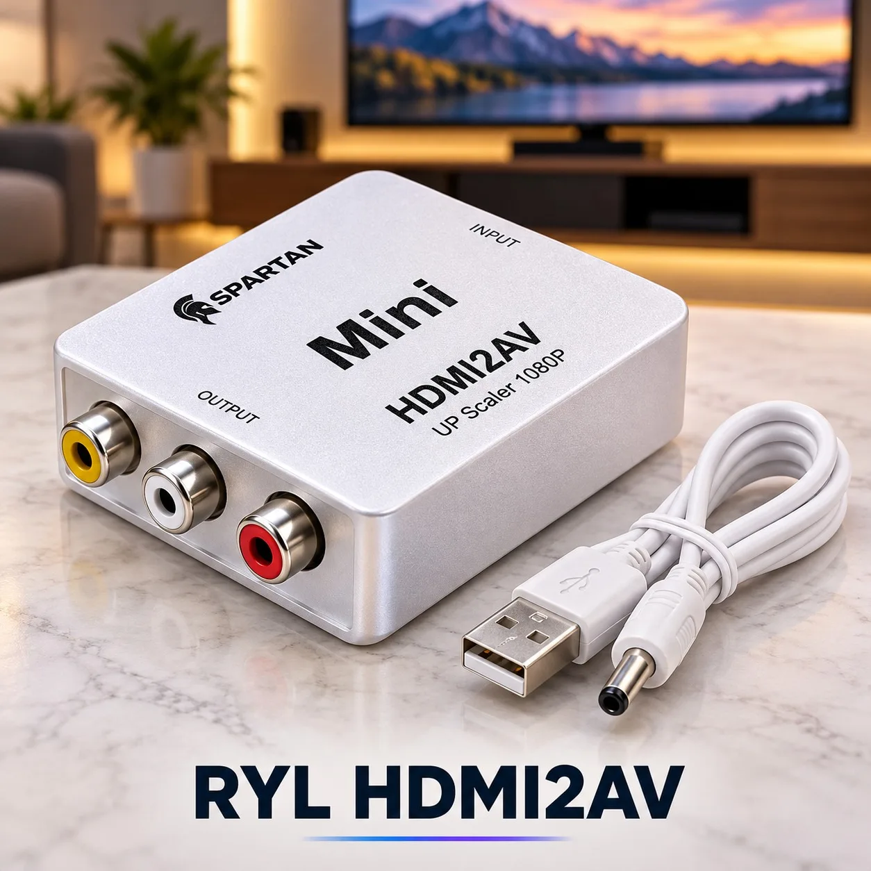 ADAPTADOR DE HDMI A RCA 1080P DLDZ 03 HDMI2AV