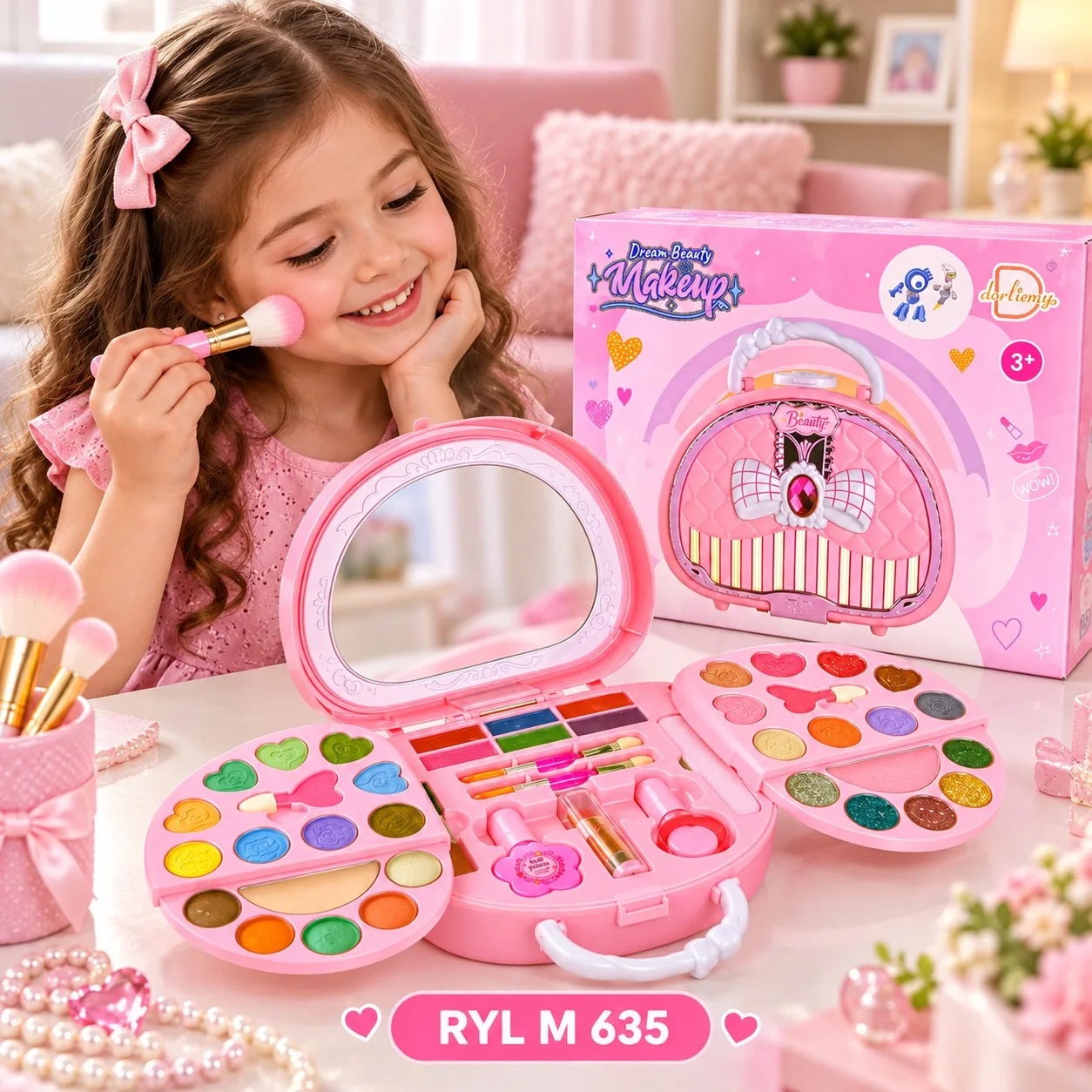 JUEGO DE MAQUILLAJE TIPO MALETIN INFANTIL M 635, imagen 1