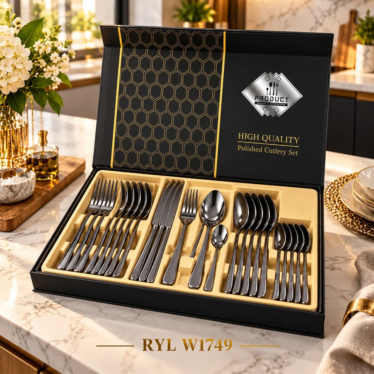 JUEGO DE CUBIERTOS FINOS PREMIUM X24 W1749, imagen 1