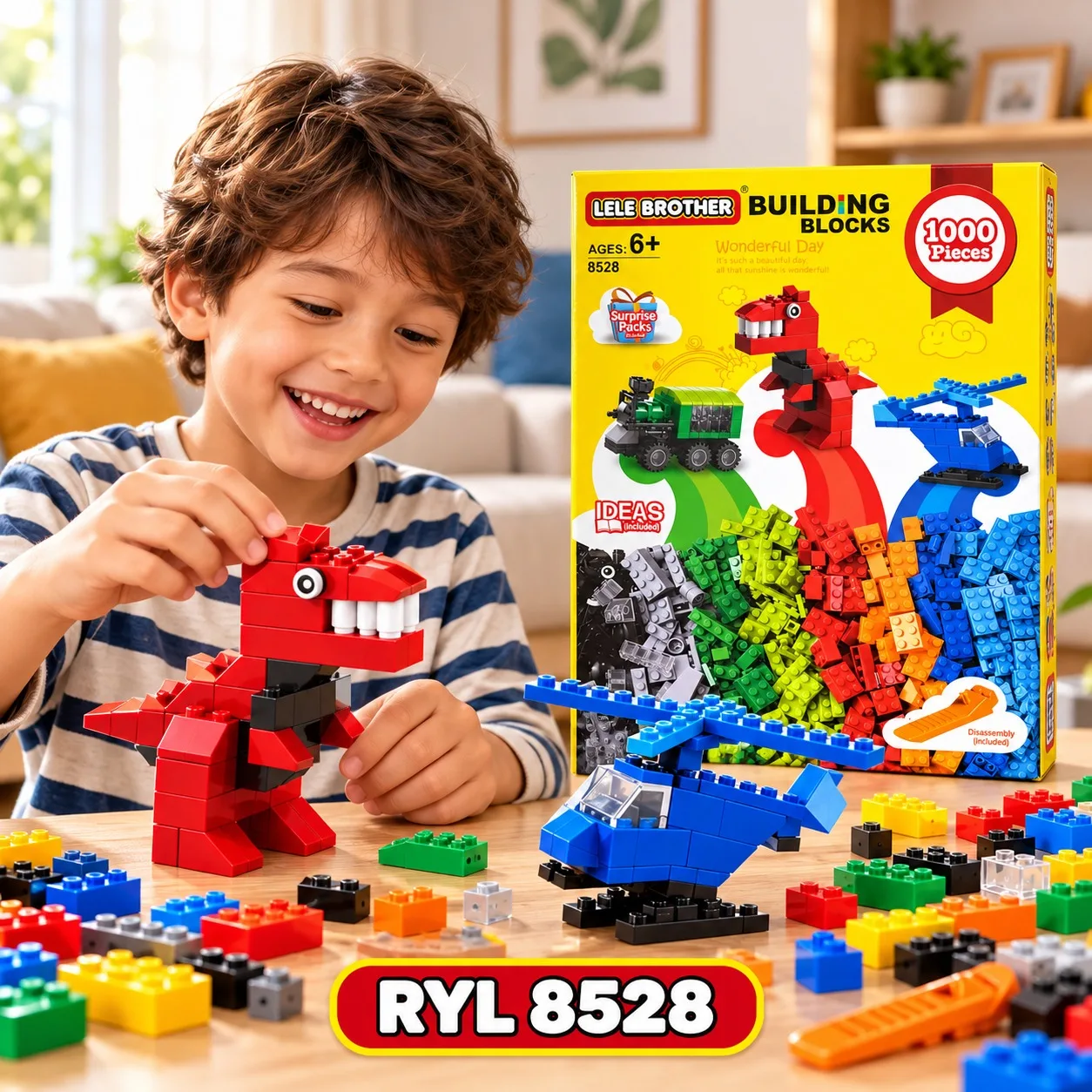 JUEGO DE FICHAS ARMABLES LELE BROTHER 8528, imagen 1