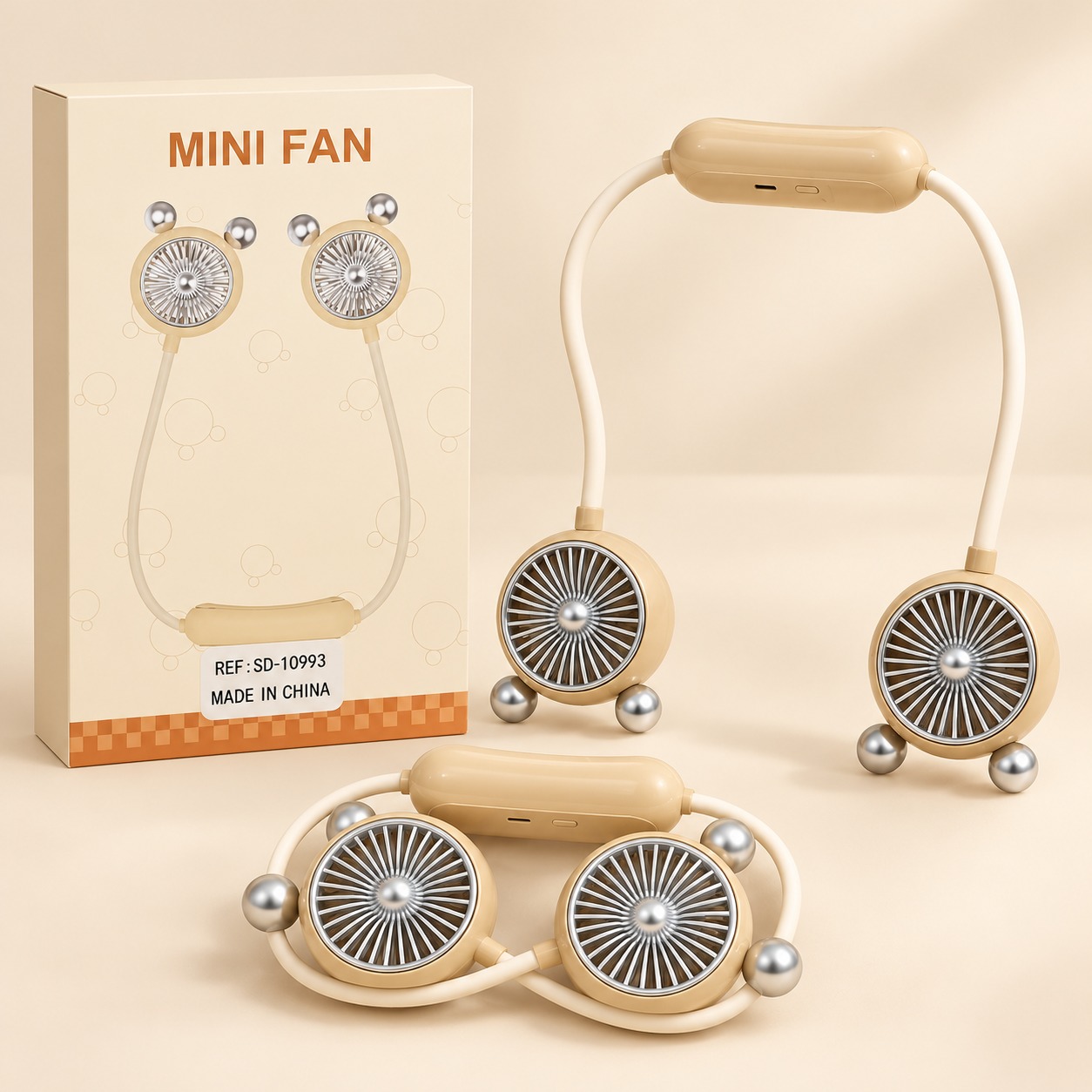 VENTILADOR DE CUELLO RECARGABLE SD 10993, imagen 1
