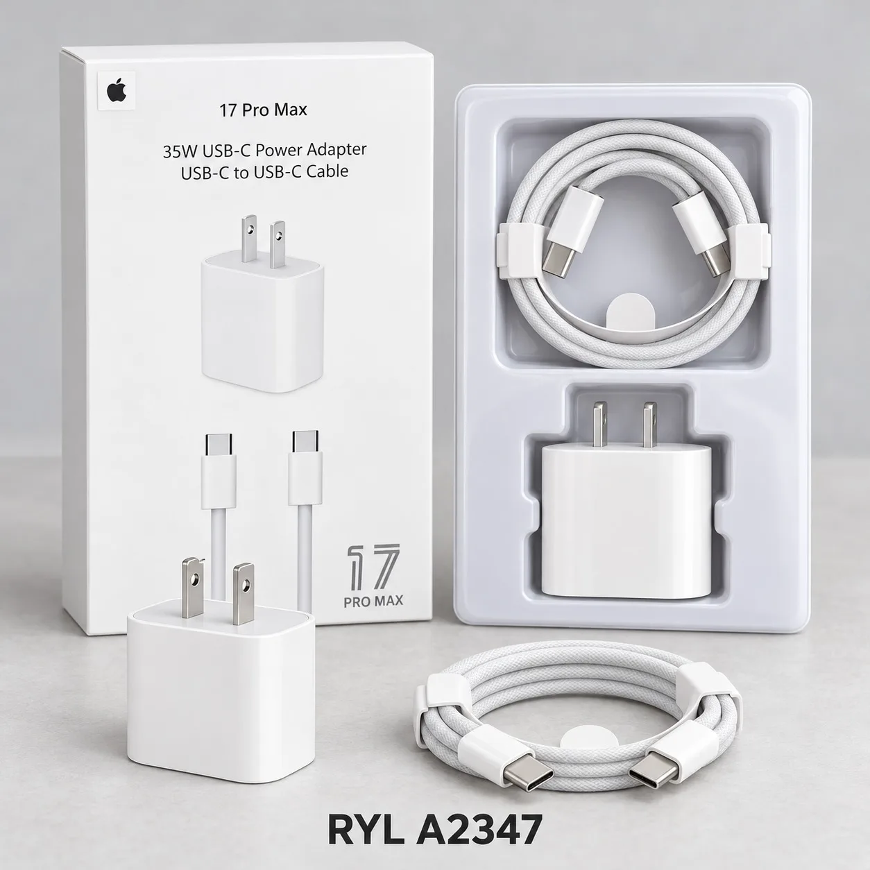 CARGADOR DE IPHONE TIPO C 35W 17 PRO MAX A2347