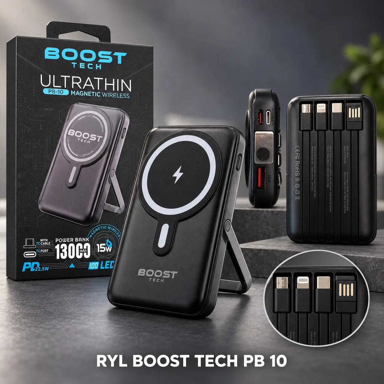 POWER BANK DE 13000MAH BOOST TECH PB 10, imagen 1