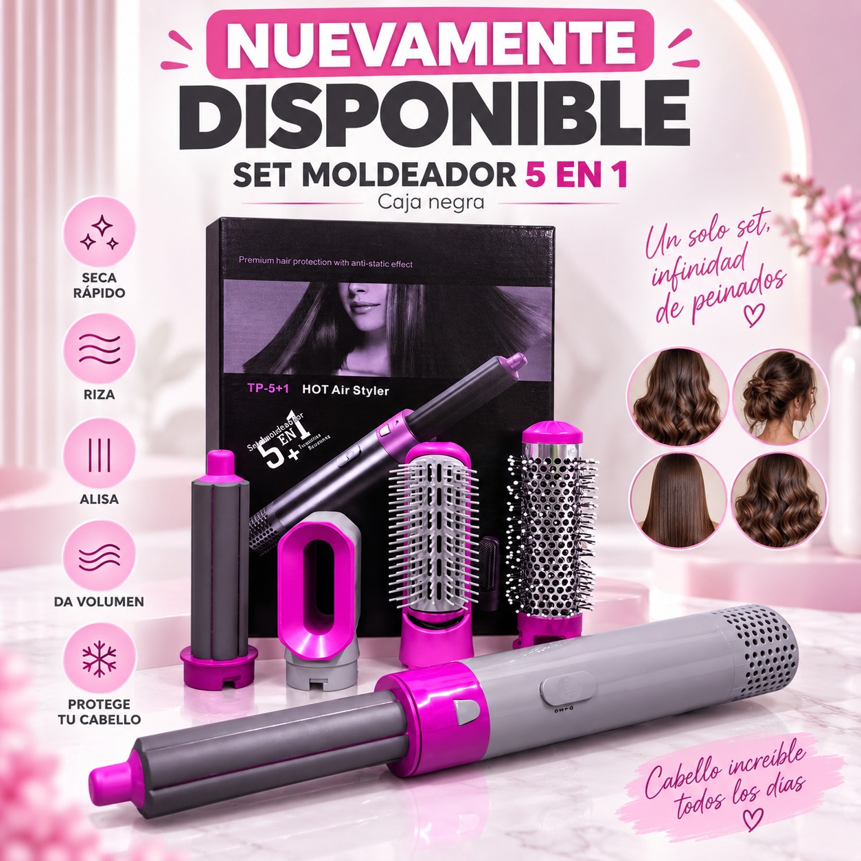 SET  MOLDEADOR 5 EN 1 CAJA NEGRA , imagen 1