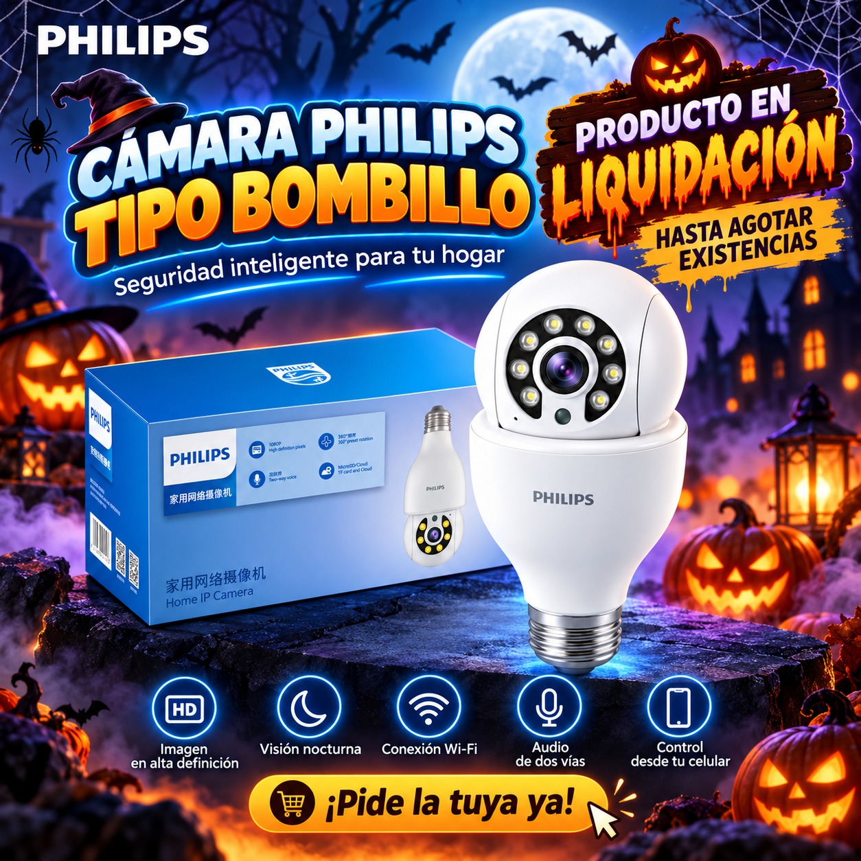  CAMARA PHILIPS TIPO BOMBILLO