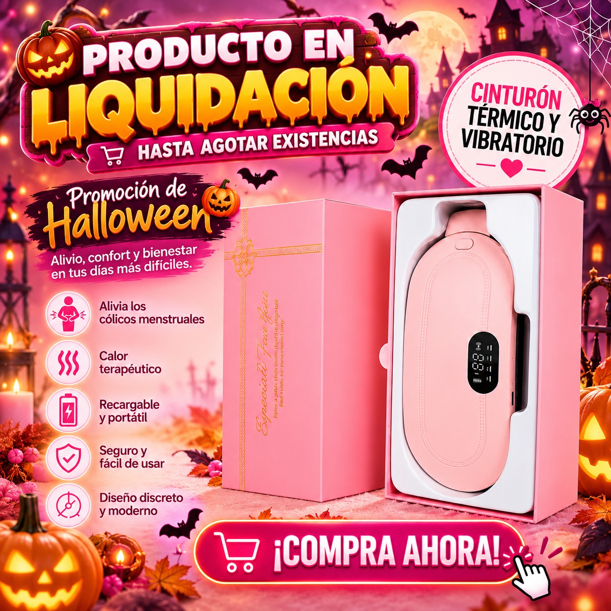 CINTURÓN TERMICO PARA COLICOS RYL056