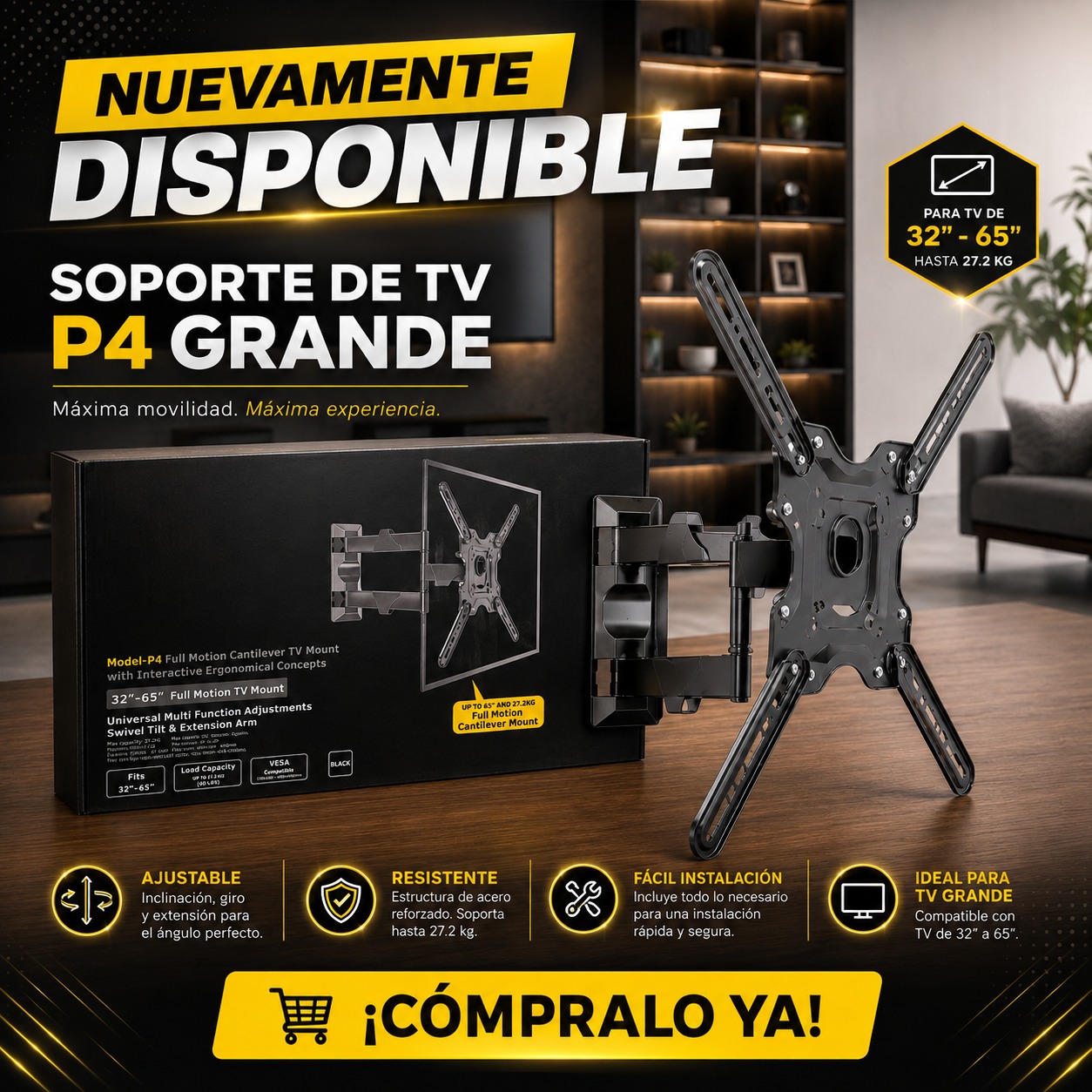 SOPORTE DE TV P4 GRANDE, imagen 1