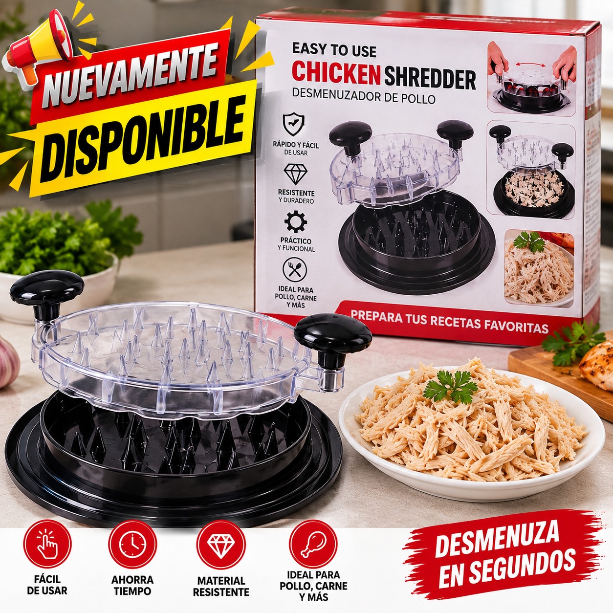 DESMENUZADOR DE POLLO GRANDE, imagen 1