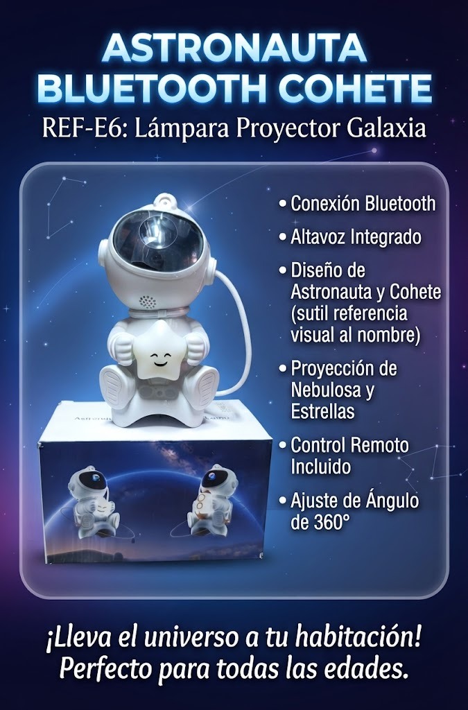 ASTRONAUTA BLUETOOTH COHETE REF-E6