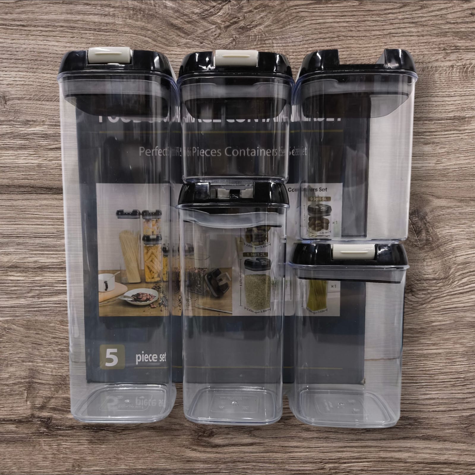 set almacenador de comidas x 5, imagen 1