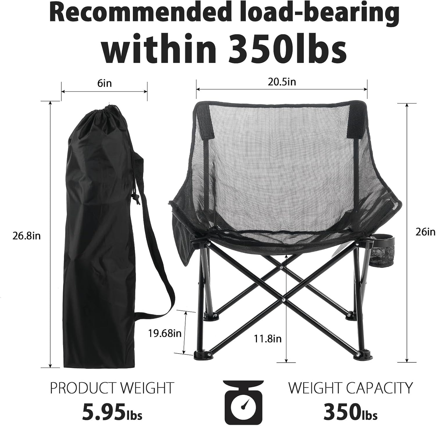 SILLA DE CAMPING PLEGABLE, imagen 1