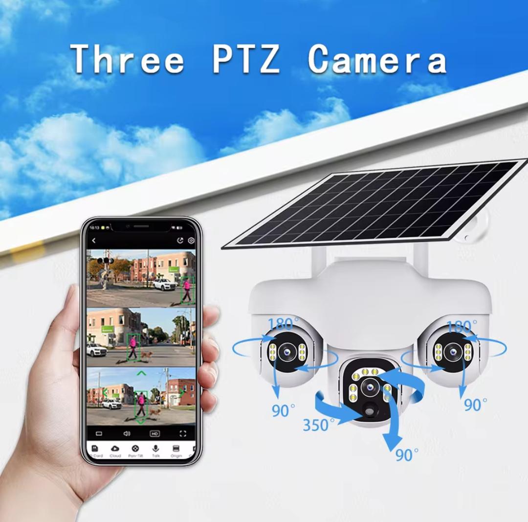 CAMARA TRIPLE LENTE CON PANEL SOLAR VTS31 W F