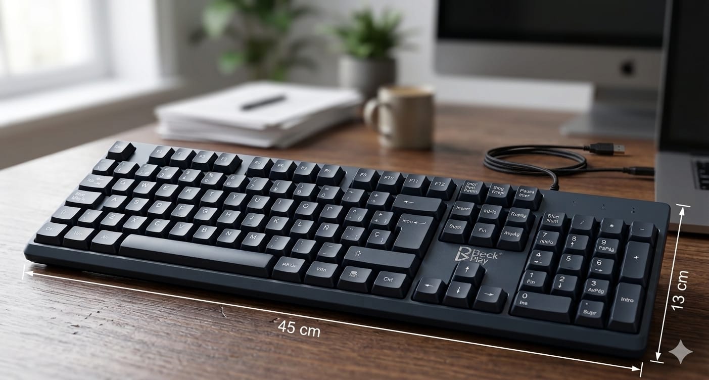 TECLADO USB DE ESCRITORIO, imagen 1