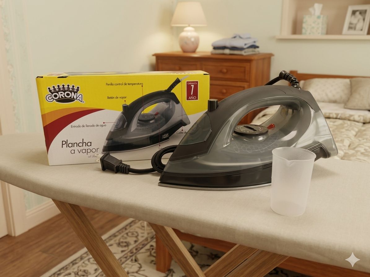 PLANCHA A VAPOR CORONA 1200W, imagen 1