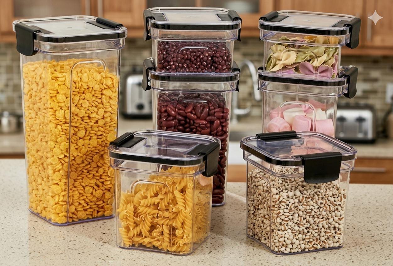 SET DE ALMACENAMIENTO DE COMIDA X7 PIEZAS, imagen 1