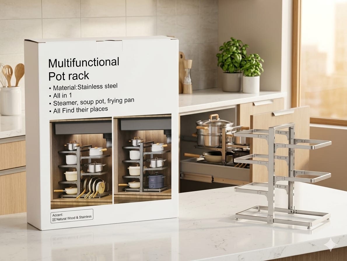 Organizador Multifuncional para Ollas y Sartenes, imagen 1