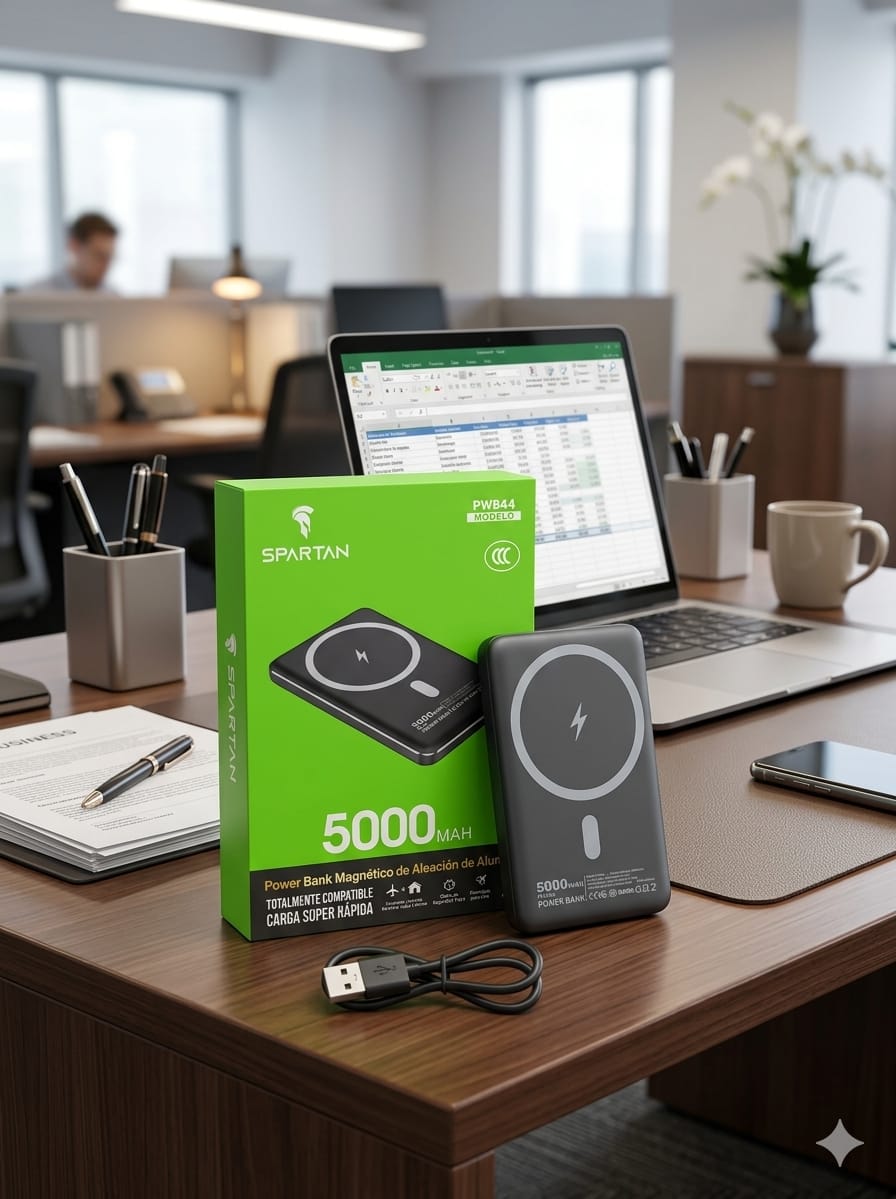 Power Bank Magnético Spartan 5000mAh, imagen 1