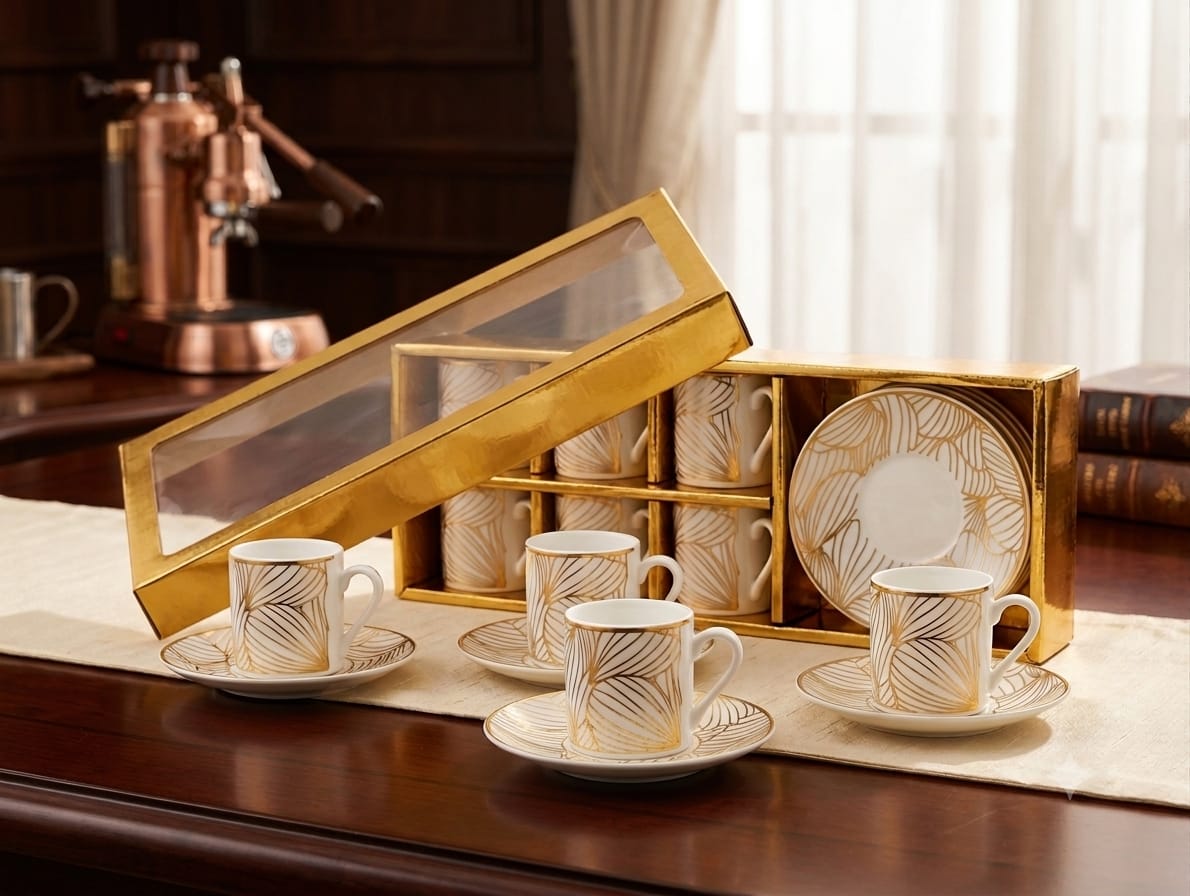 SET DE POCILLOS Y PLATOS X12 CH21752, imagen 1