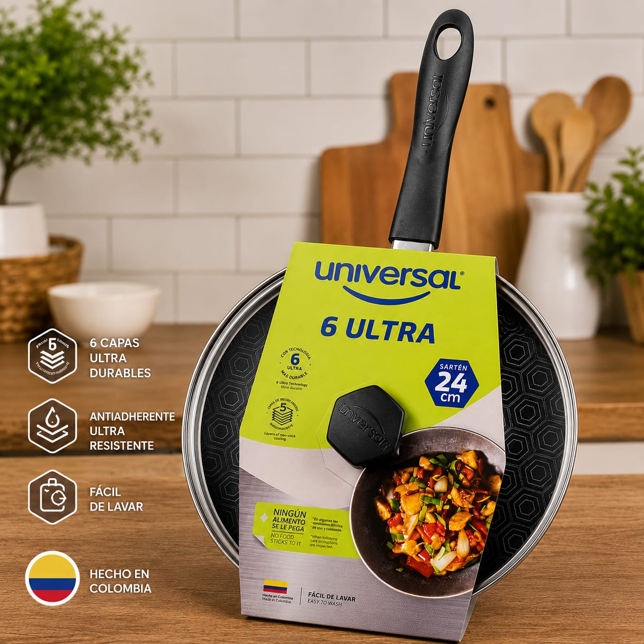 SARTEN ANTIADHERENTE UNIVERSAL 24 CM, imagen 1