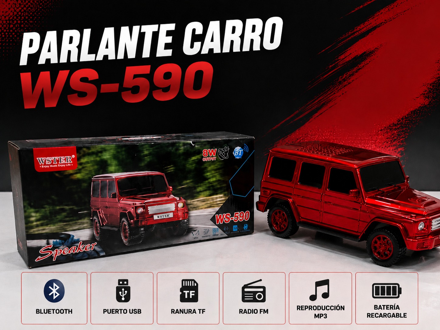 PARLANTE CARRO WS-590 CASW, imagen 1