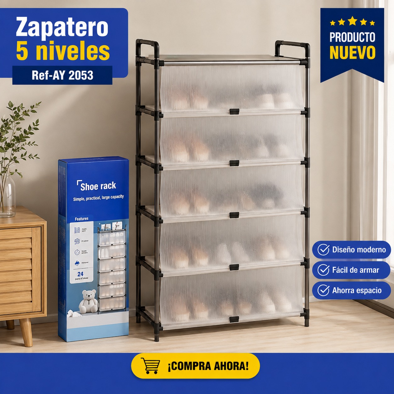 ZAPATERO 5 NIVELES REF-AY 2053, imagen 1