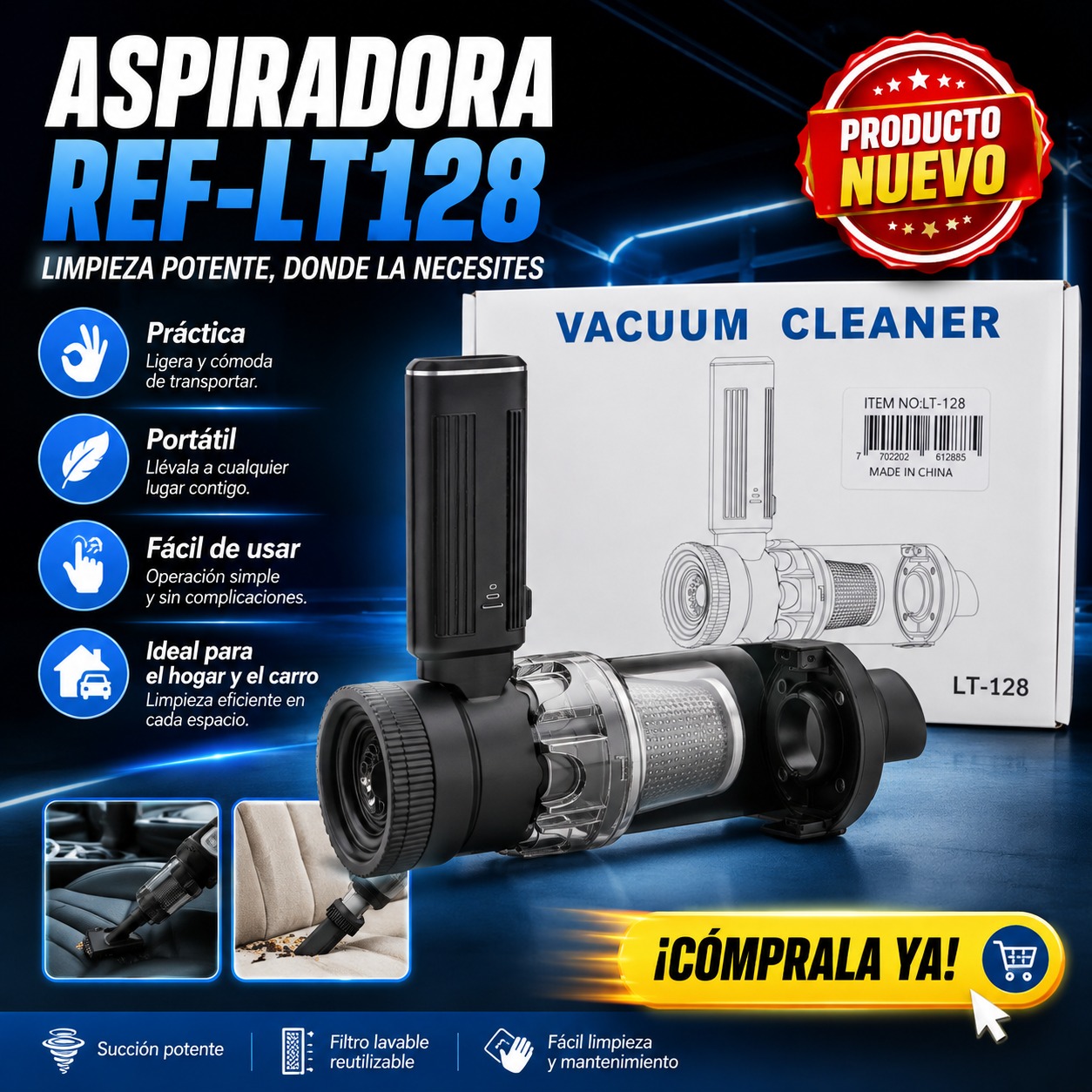 ASPIRADORA REF. LT128