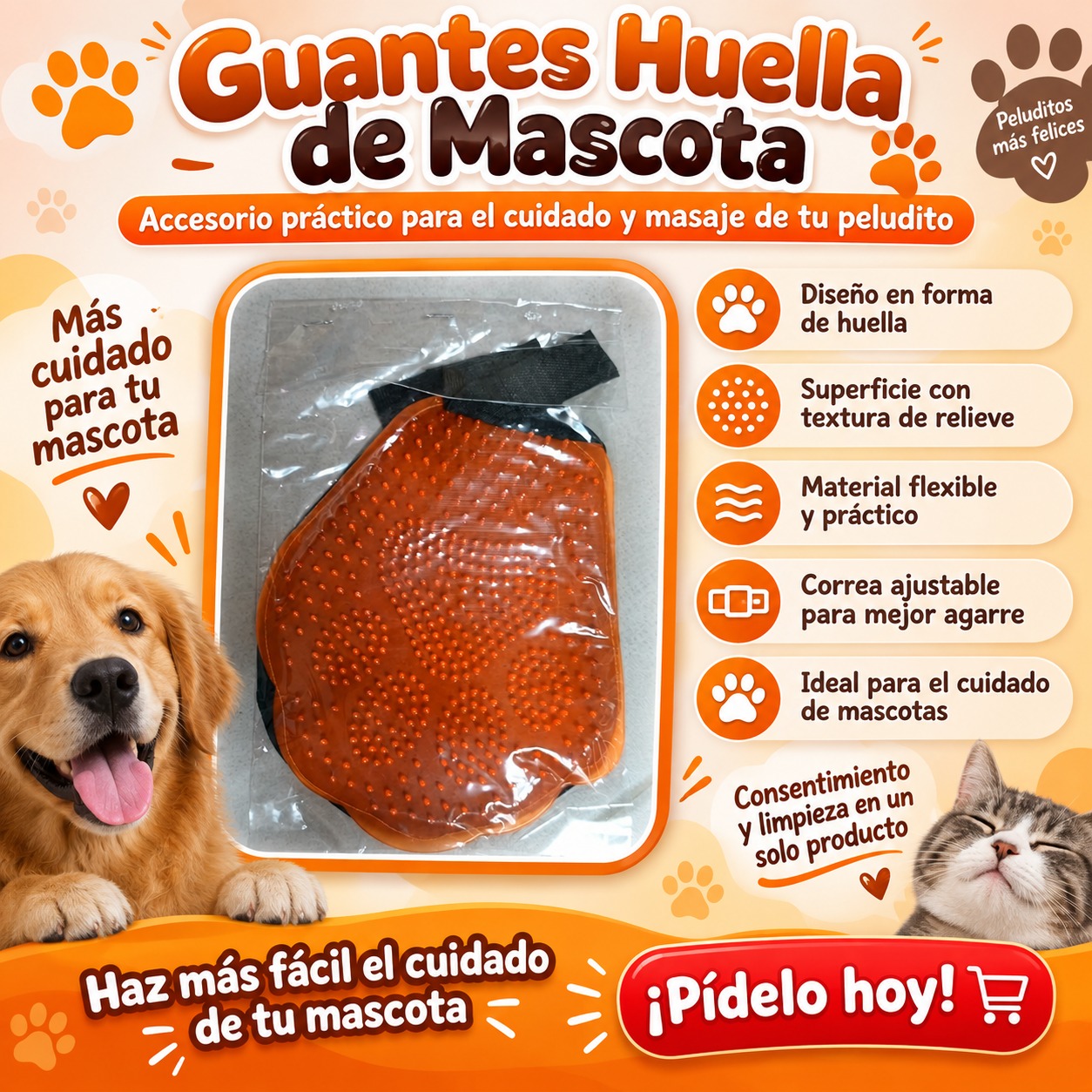 GUANTES HUELLA DE MASCOTA, imagen 1