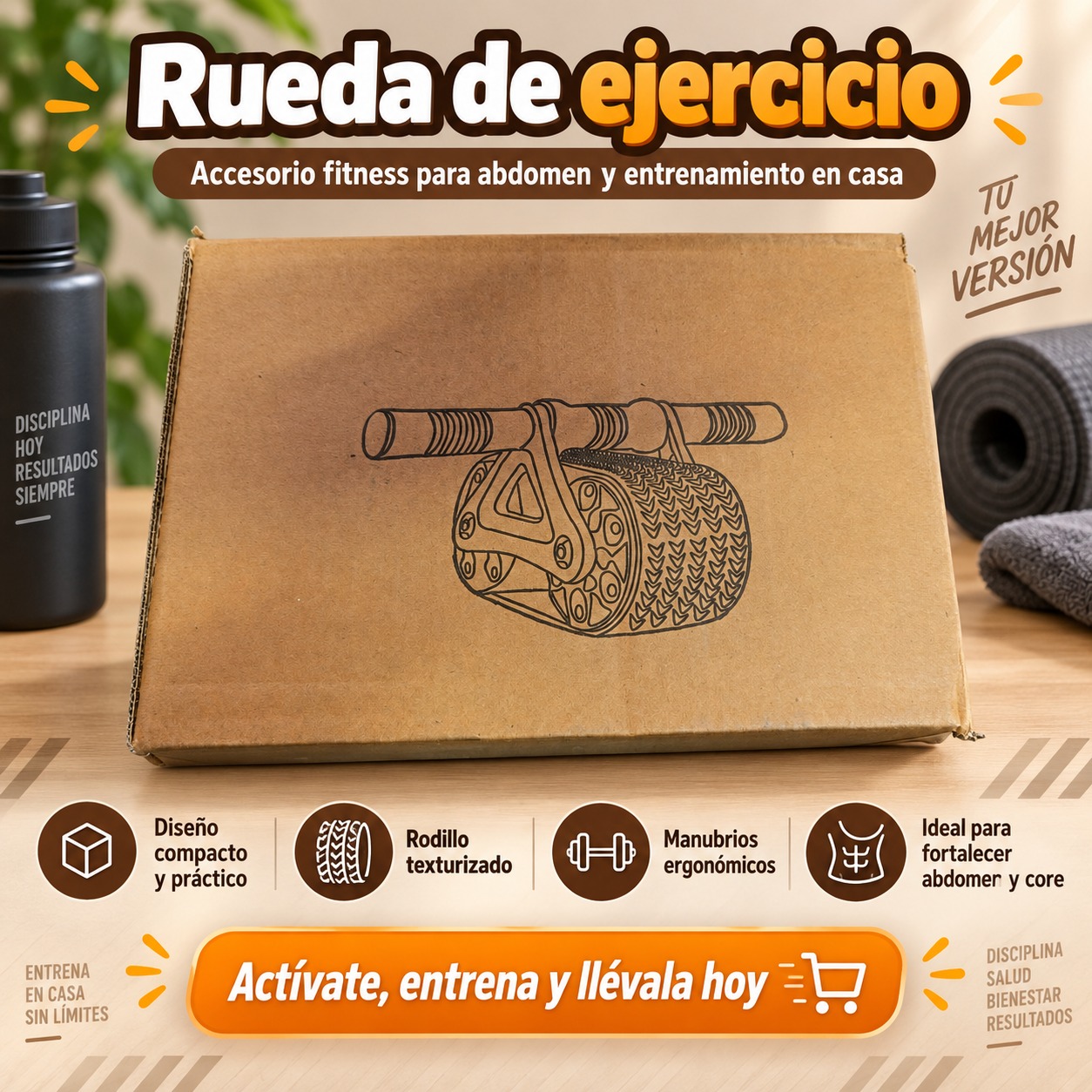 RUEDA DE EJERCICIO CAJA CAFE, imagen 1