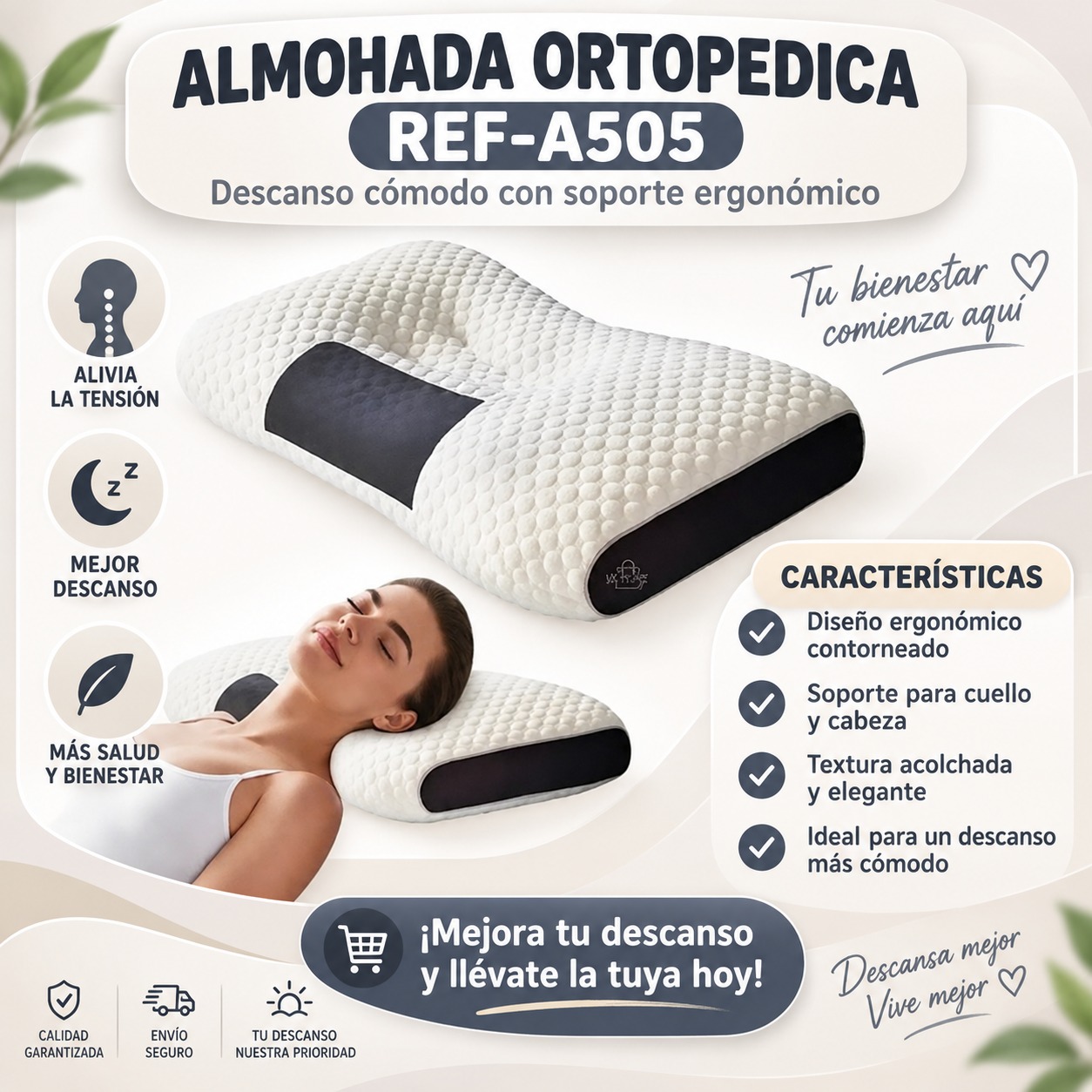 ALMOHADA ORTOPEDICA REF-A505