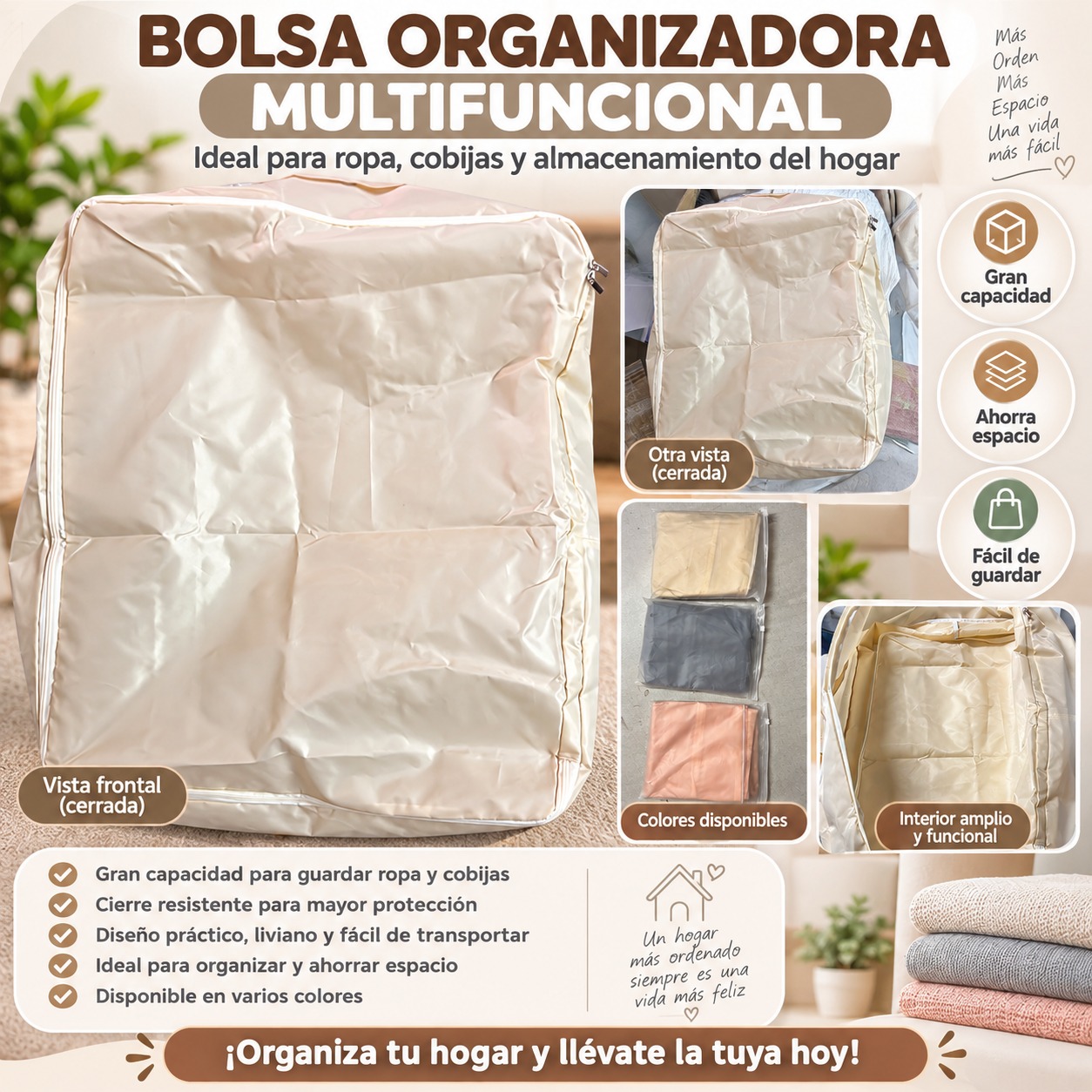 BOLSA VIAJERA PARA ROPA Y COBIJAS RHOG148