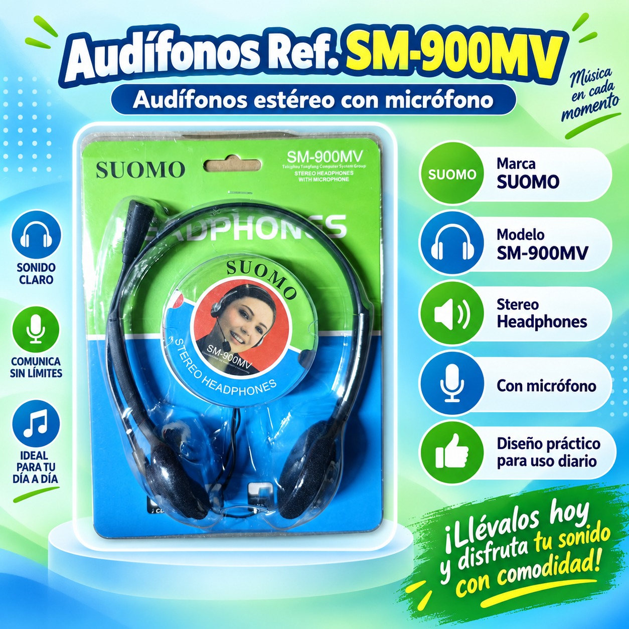 AUDIFONOS REF-SM900MV