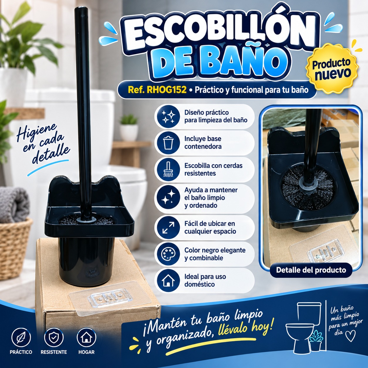 ESCOBILLON DE BAÑO REF-RHOG152, imagen 1