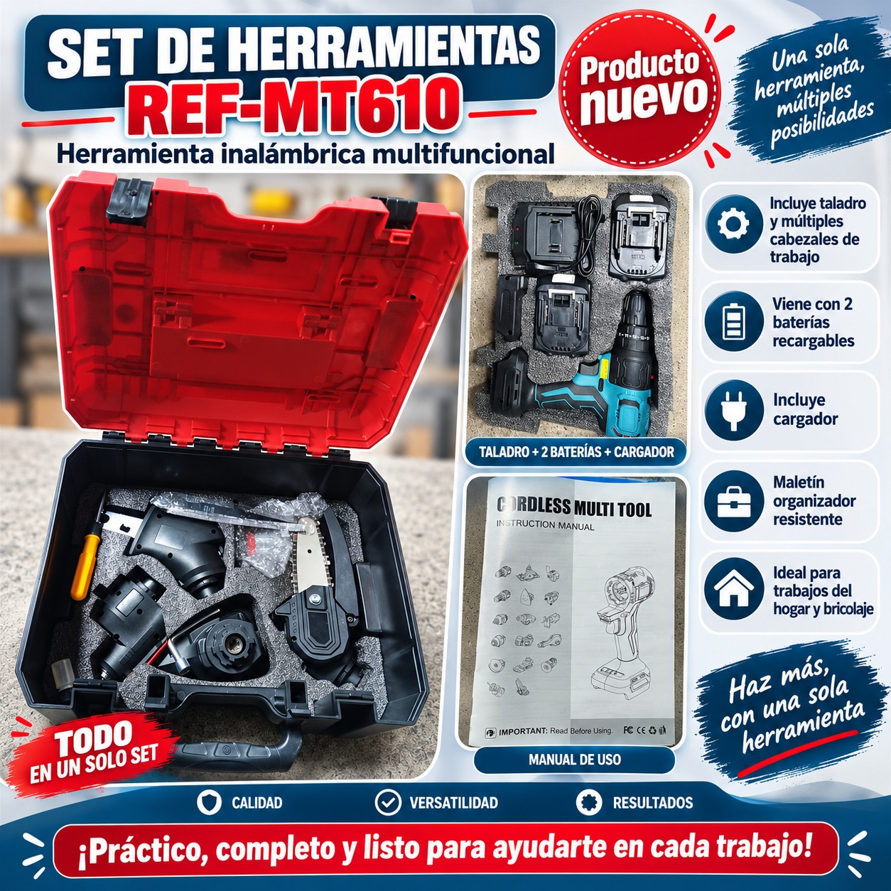 SET DE HERRAMIENTAS REF-MT610, imagen 1