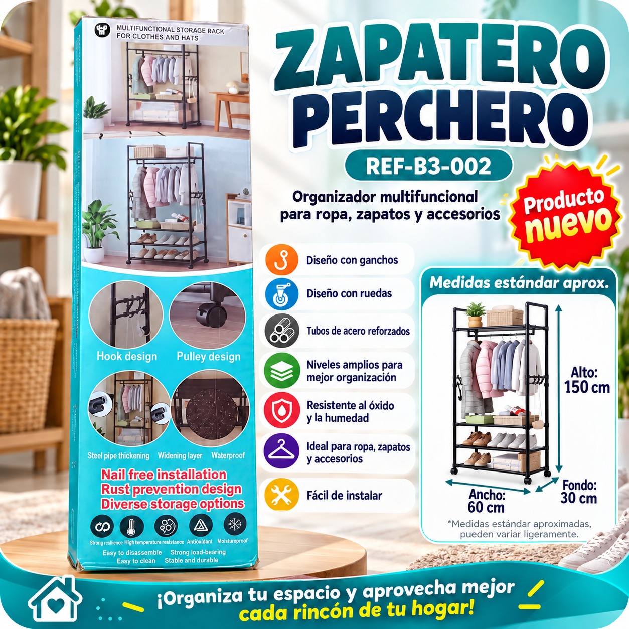 CLOSET ARMABLE MULTIFUNCION B3 002, imagen 1