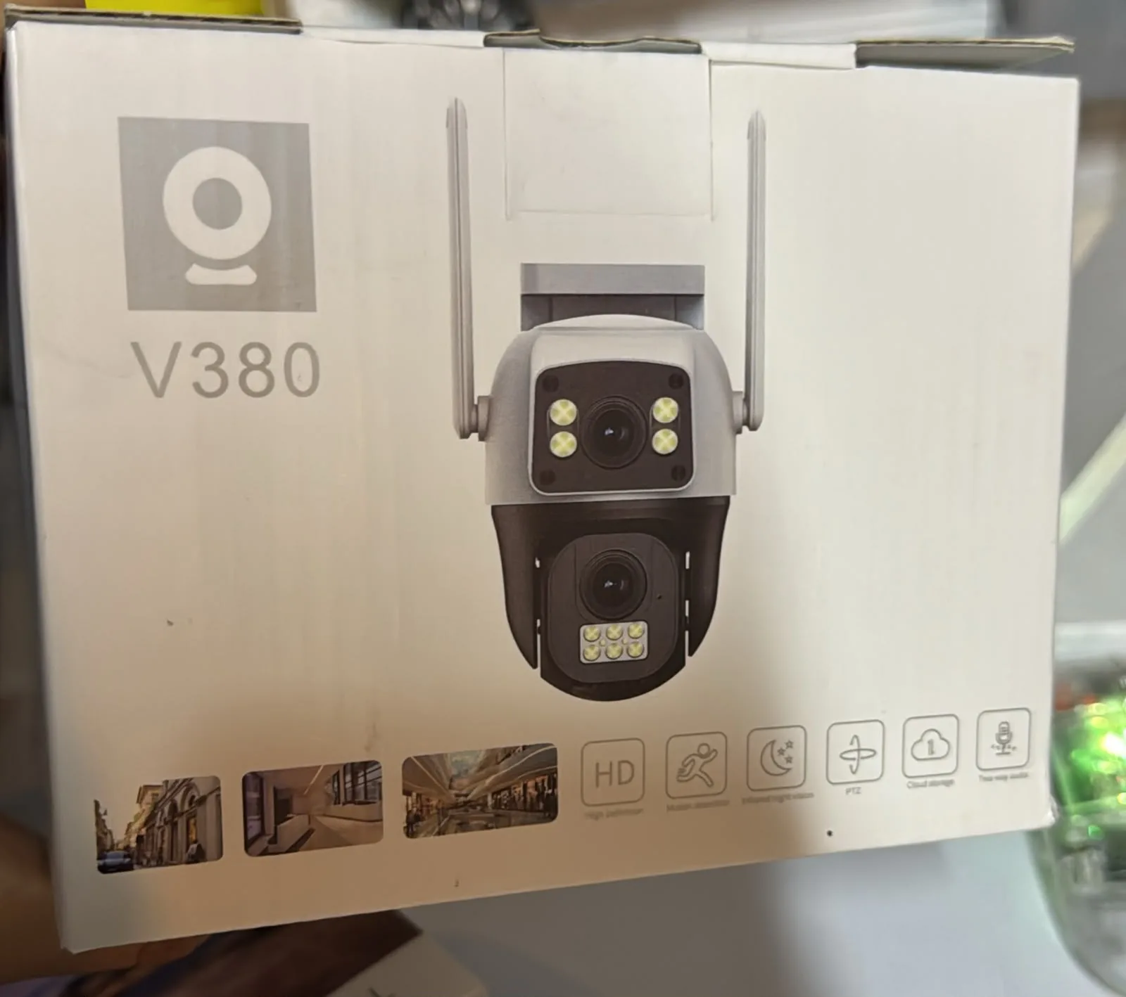 CAMARA DOBLE EXT V380 CON SIMCARD 4G SC11 G L